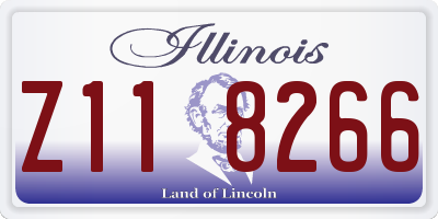 IL license plate Z118266