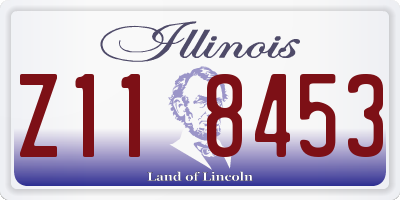 IL license plate Z118453
