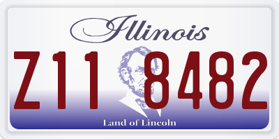 IL license plate Z118482