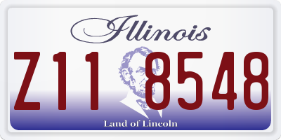 IL license plate Z118548