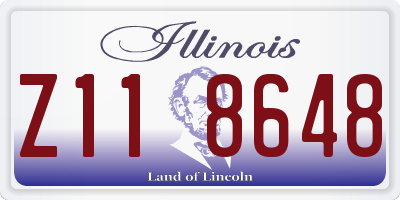 IL license plate Z118648