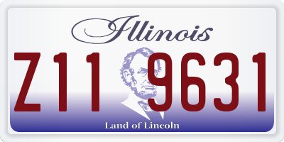 IL license plate Z119631