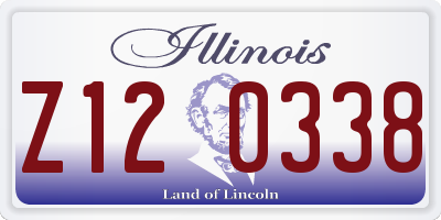 IL license plate Z120338