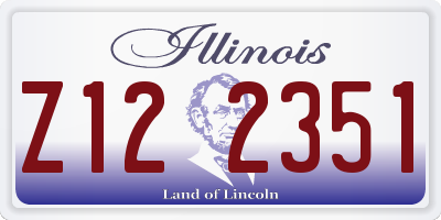 IL license plate Z122351