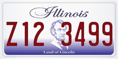 IL license plate Z123499