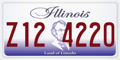 IL license plate Z124220