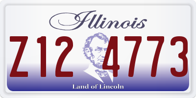 IL license plate Z124773