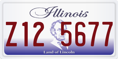 IL license plate Z125677