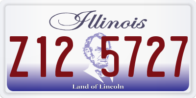 IL license plate Z125727