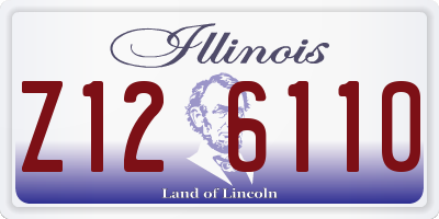 IL license plate Z126110