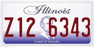 IL license plate Z126343