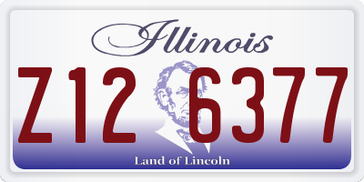 IL license plate Z126377