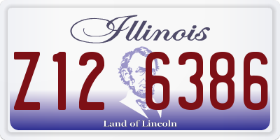 IL license plate Z126386