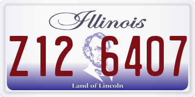IL license plate Z126407