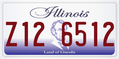 IL license plate Z126512