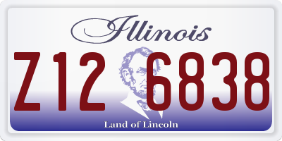 IL license plate Z126838