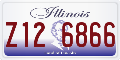 IL license plate Z126866