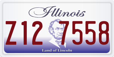 IL license plate Z127558