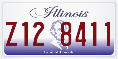 IL license plate Z128411