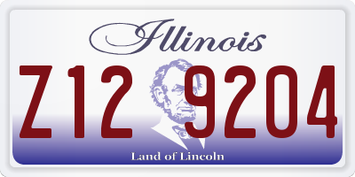 IL license plate Z129204
