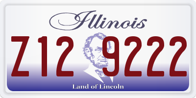 IL license plate Z129222