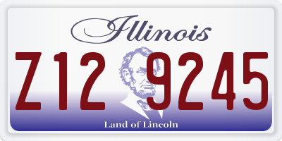 IL license plate Z129245