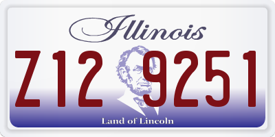 IL license plate Z129251