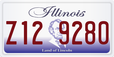 IL license plate Z129280