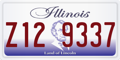 IL license plate Z129337