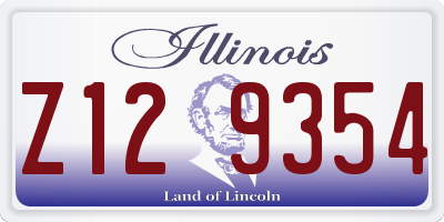 IL license plate Z129354