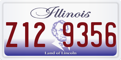 IL license plate Z129356