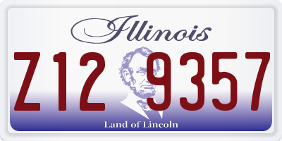 IL license plate Z129357