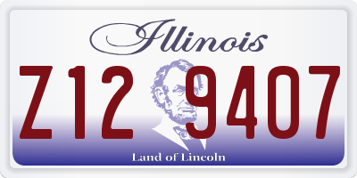 IL license plate Z129407