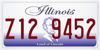 IL license plate Z129452