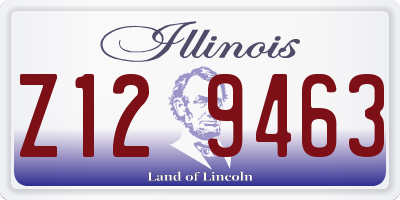 IL license plate Z129463