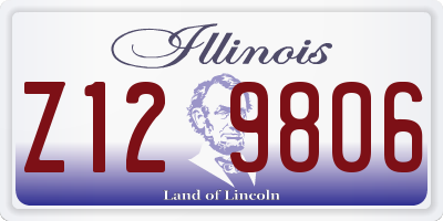 IL license plate Z129806