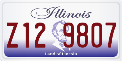 IL license plate Z129807