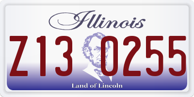 IL license plate Z130255