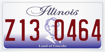 IL license plate Z130464