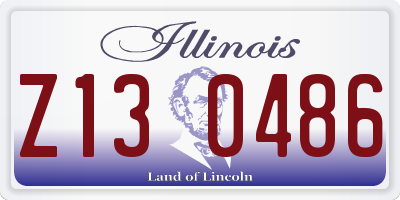 IL license plate Z130486