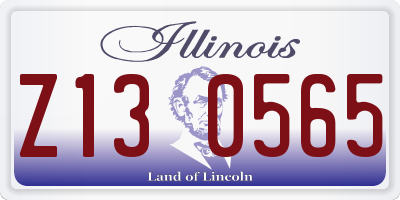 IL license plate Z130565