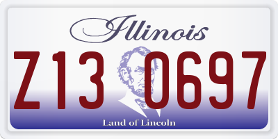 IL license plate Z130697