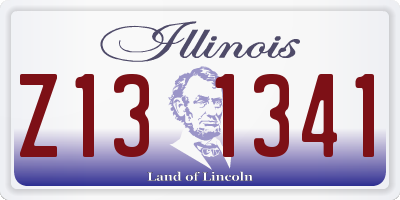 IL license plate Z131341