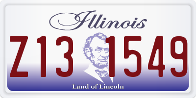 IL license plate Z131549