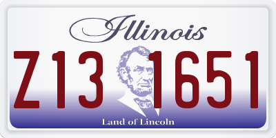 IL license plate Z131651