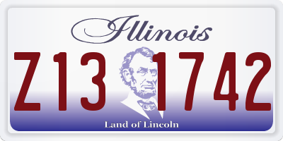 IL license plate Z131742