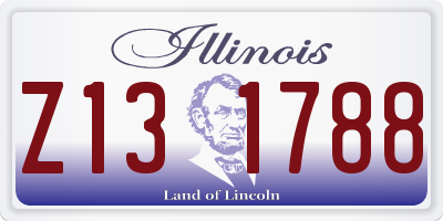 IL license plate Z131788