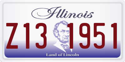 IL license plate Z131951