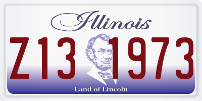 IL license plate Z131973