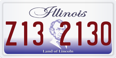 IL license plate Z132130